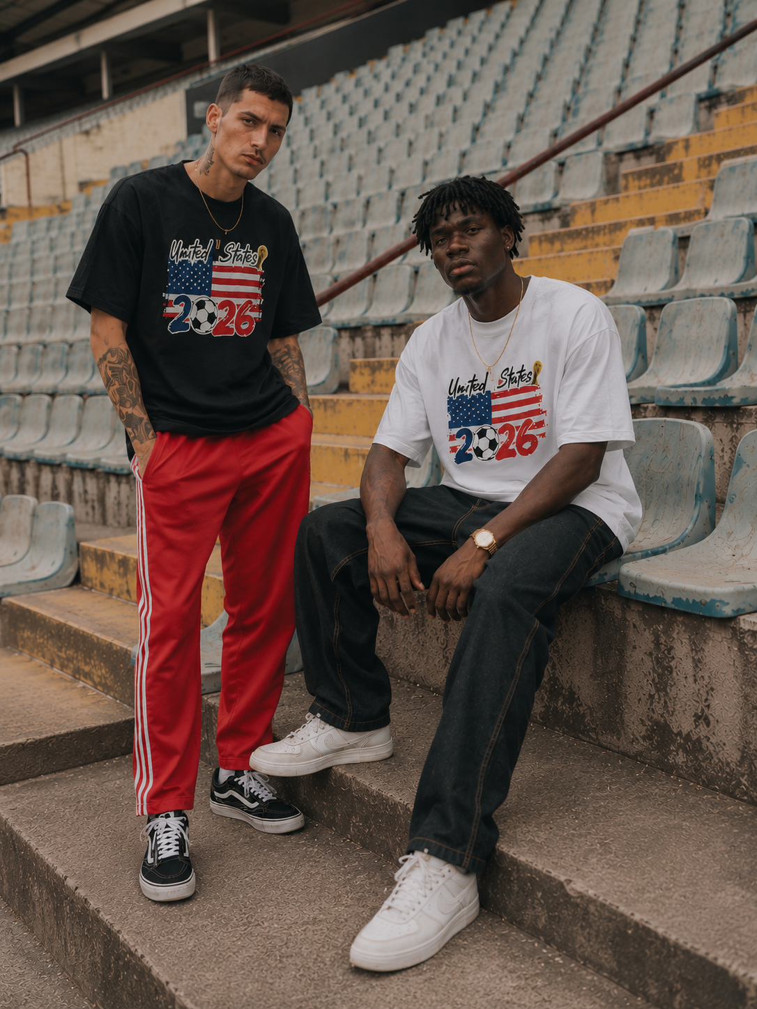 United States 2026 Soccer Fan T-Shirt – USA World Cup 2026 Graphic Oversized Tee