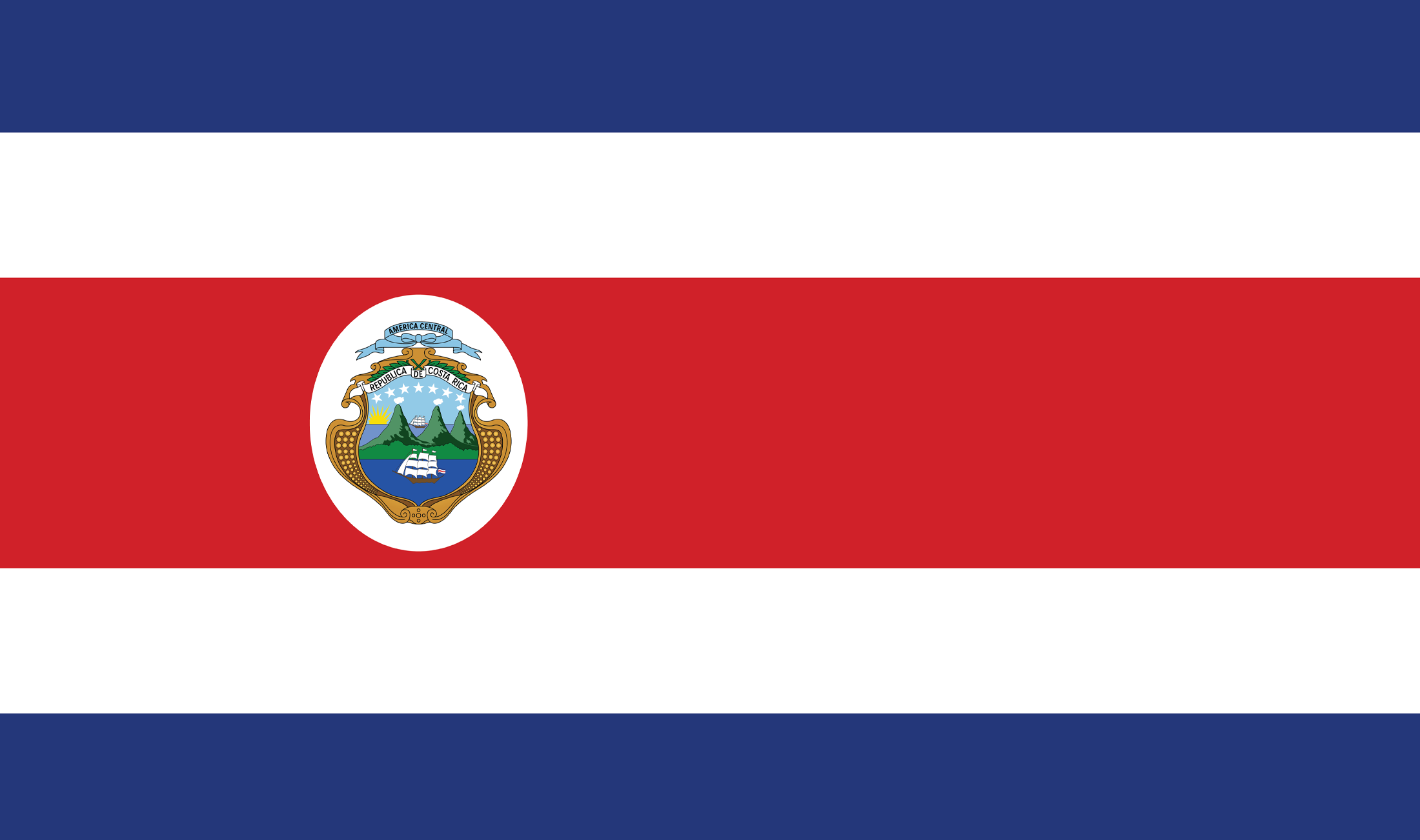 Costa Rica Football Fan Flag | World Cup Supporter Banner