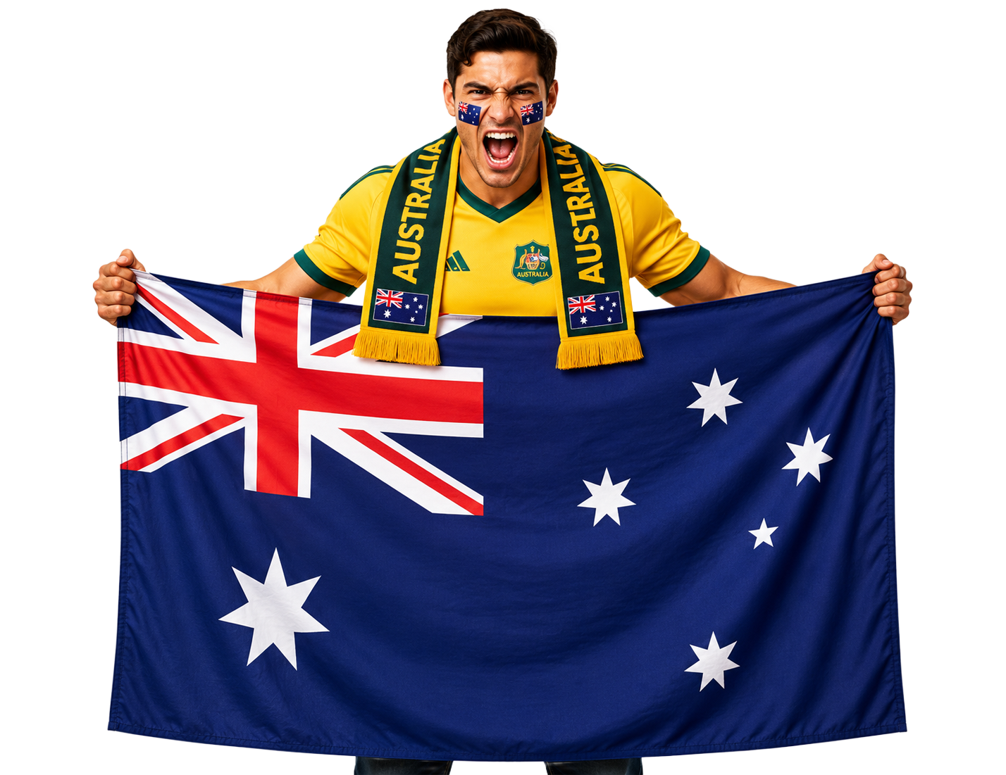 Australia Socceroos football fan flag World Cup 2026 banner