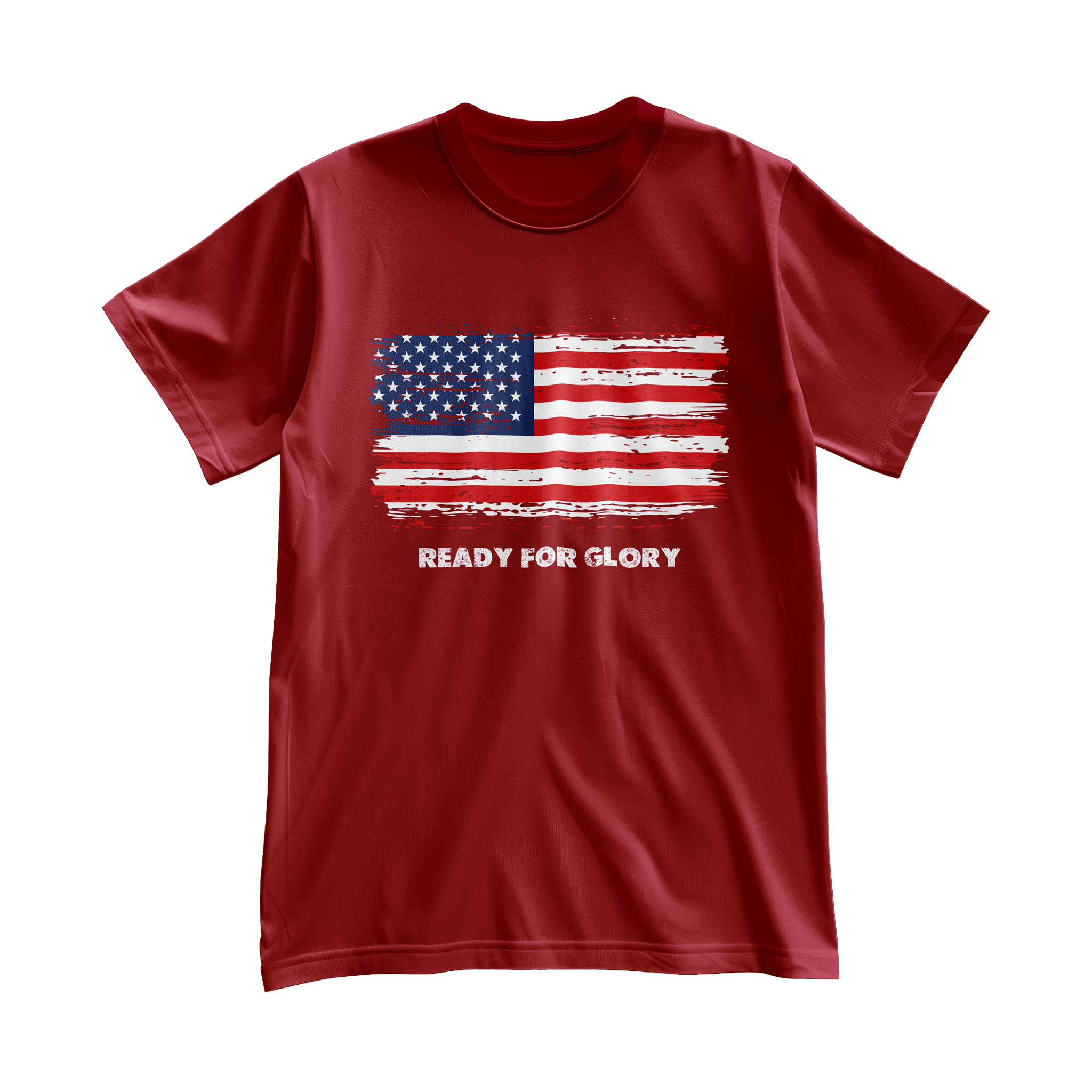 USA Ready For Glory vintage American flag football fan t-shirt