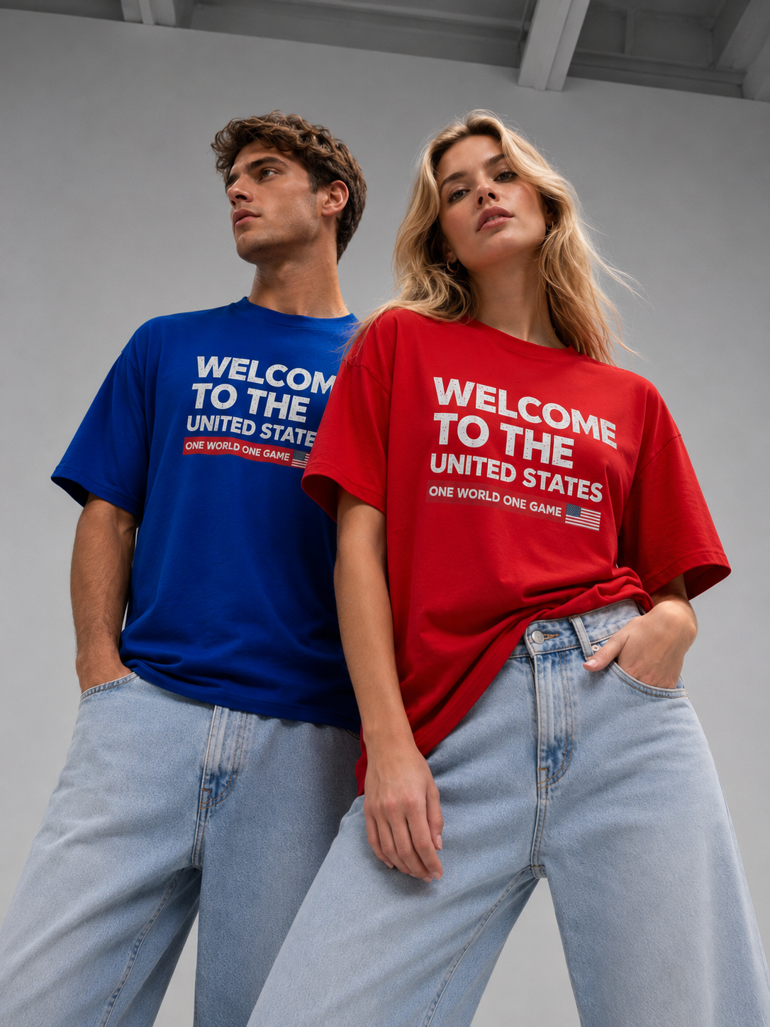 Welcome To The United States T-Shirt | One World One Game Fan Apparel
