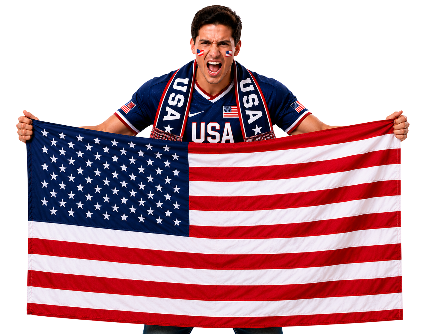 USA football fan flag World Cup supporter banner