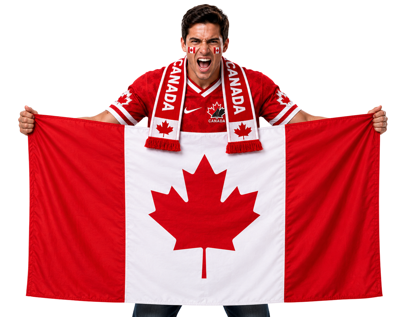 Canada football fan flag World Cup supporter banner
