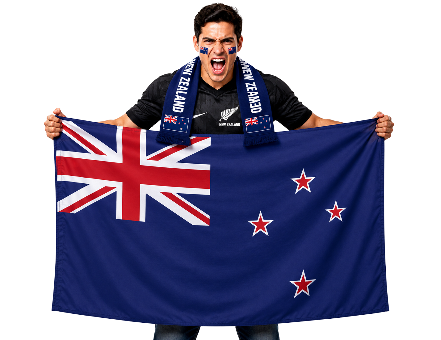 New Zealand football fan flag World Cup 2026 supporter banner