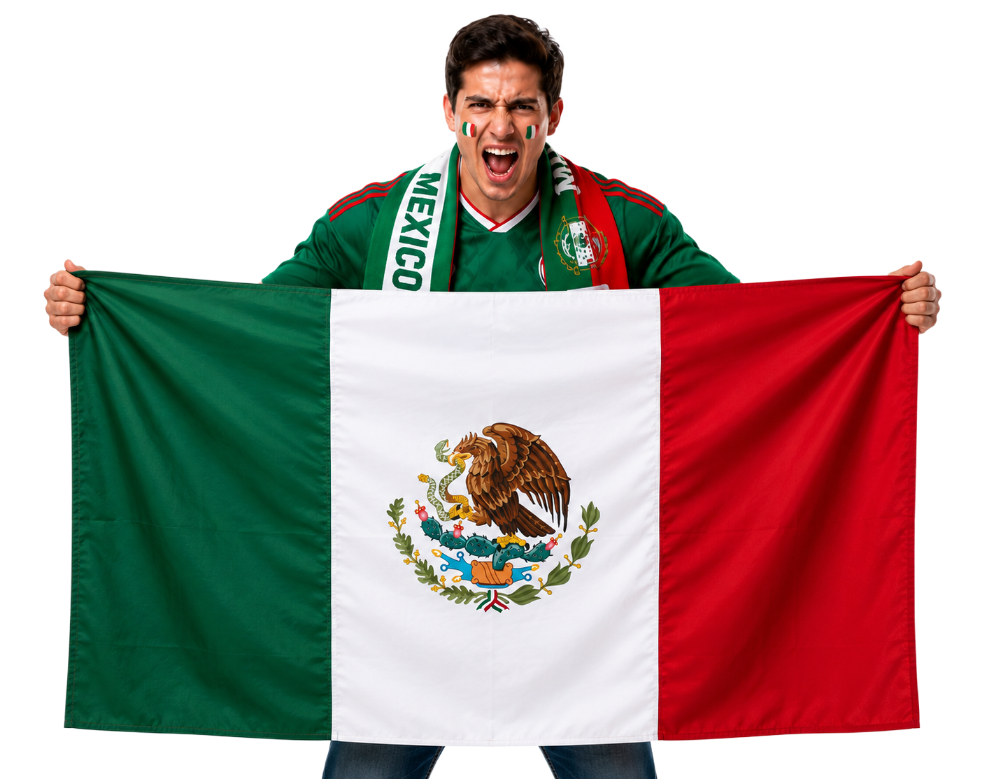 Mexico football fan flag World Cup supporter banner