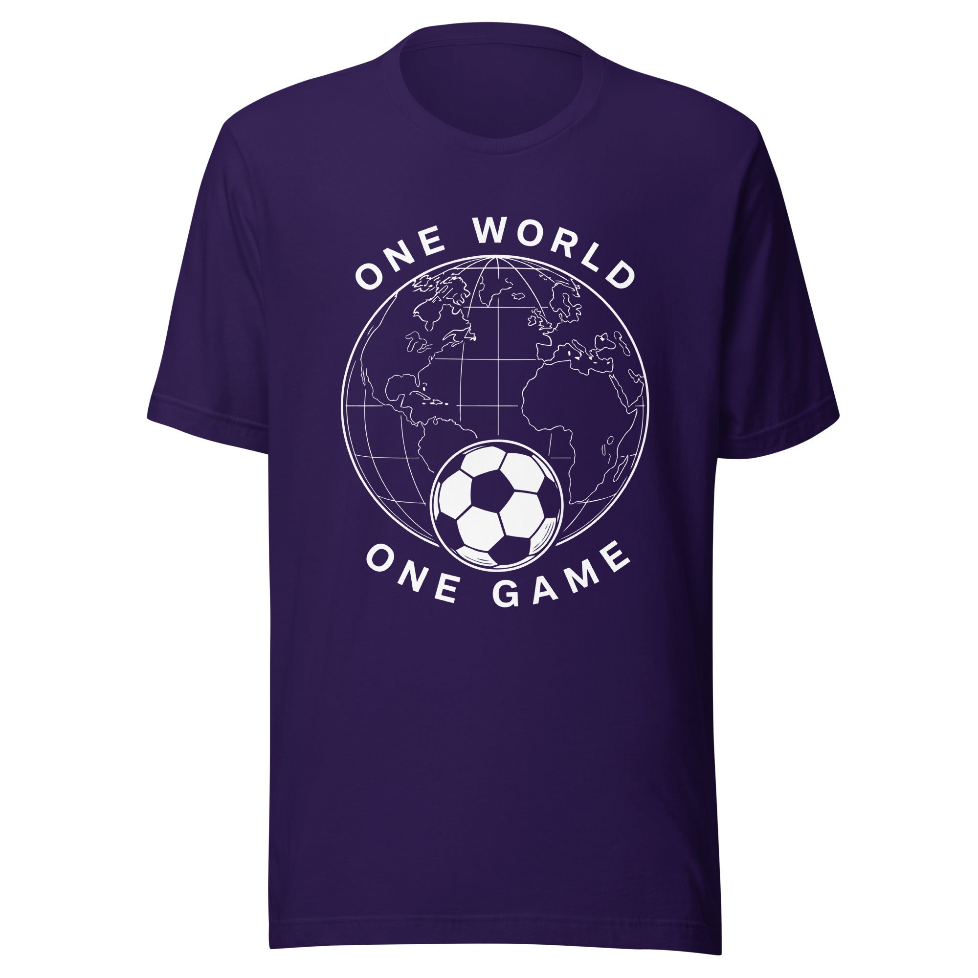 One World One Game Tee | Premium World Cup Football Fan Shirt football fan flag for World Cup supporters | World Fan Shop 